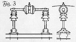 Dreieraggregat aus Sttzisolatoren und Diaboloisolator